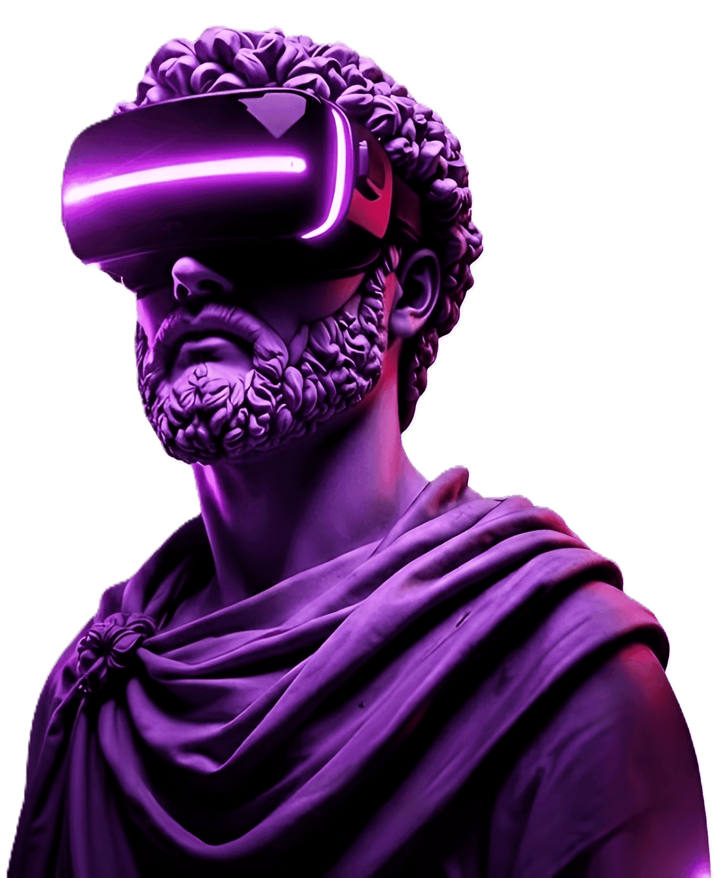 Agentic AI VR Statue